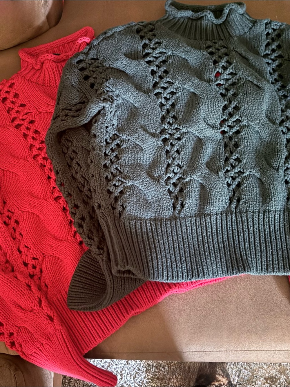 Express Women’s Cable Knit Sweaters Bundle